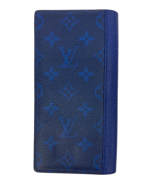LOUIS VUITTON（ルイ ヴィトン）LOUIS VUITTON (ルイ ヴィトン) 長財布　ポルトフォイユ ブラザ ブルーの古着・服飾アイテム