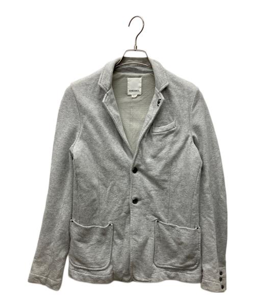 DIESEL（ディーゼル）DIESEL (ディーゼル) スウェットテーラードジャケット グレー サイズ:14の古着・服飾アイテム