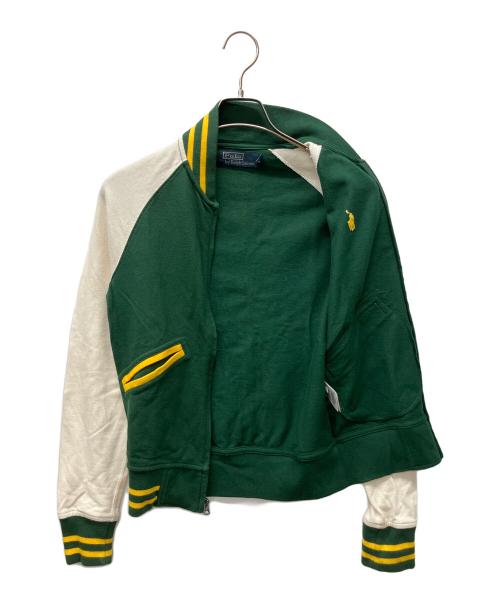 POLO RALPH LAUREN（ポロ・ラルフローレン）POLO RALPH LAUREN (ポロ・ラルフローレン) ブルゾン アイボリーグリーン サイズ:XSの古着・服飾アイテム