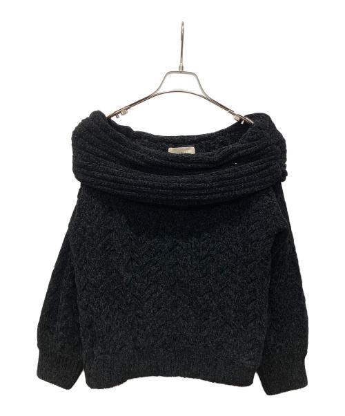ANDMARY（アンドマリー）ANDMARY (アンドマリー) 厚手ニット ブラック サイズ:Freeの古着・服飾アイテム