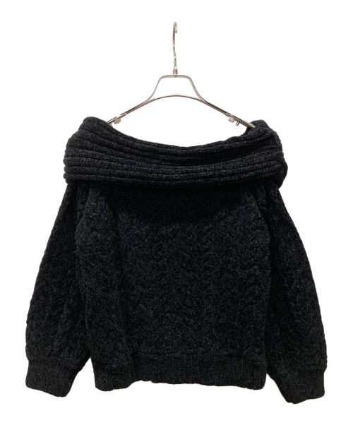 ANDMARY（アンドマリー）ANDMARY (アンドマリー) 厚手ニット ブラック サイズ:Freeの古着・服飾アイテム