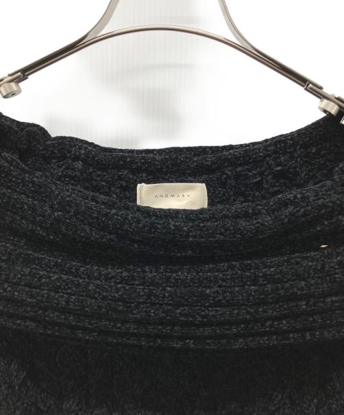 ANDMARY（アンドマリー）ANDMARY (アンドマリー) 厚手ニット ブラック サイズ:Freeの古着・服飾アイテム