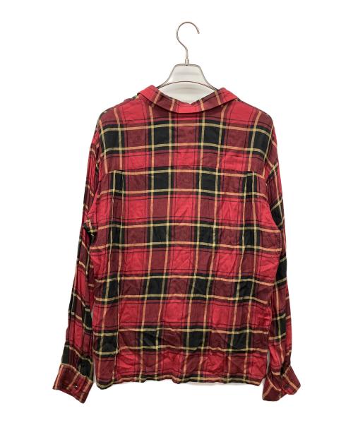 UNDERCOVER（アンダーカバー）UNDERCOVER (アンダーカバー) 長袖シャツ レッド×ブラック サイズ:2の古着・服飾アイテム