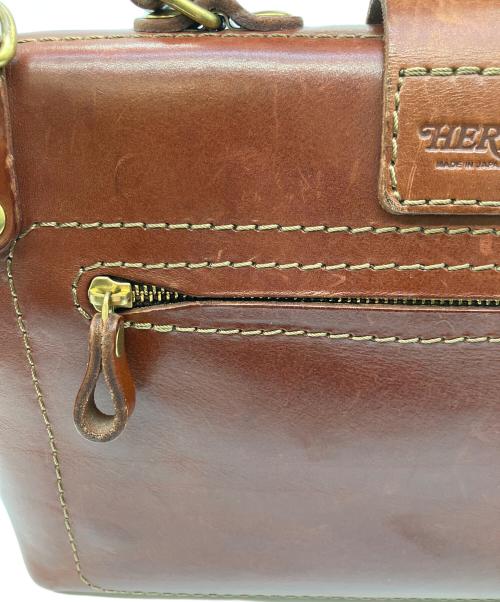 Herz（ヘルツ）Herz (ヘルツ) ダレスバッグ ブラウンの古着・服飾アイテム