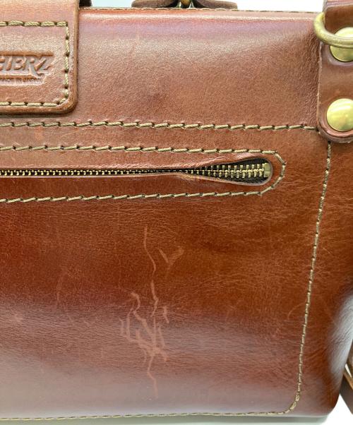 Herz（ヘルツ）Herz (ヘルツ) ダレスバッグ ブラウンの古着・服飾アイテム