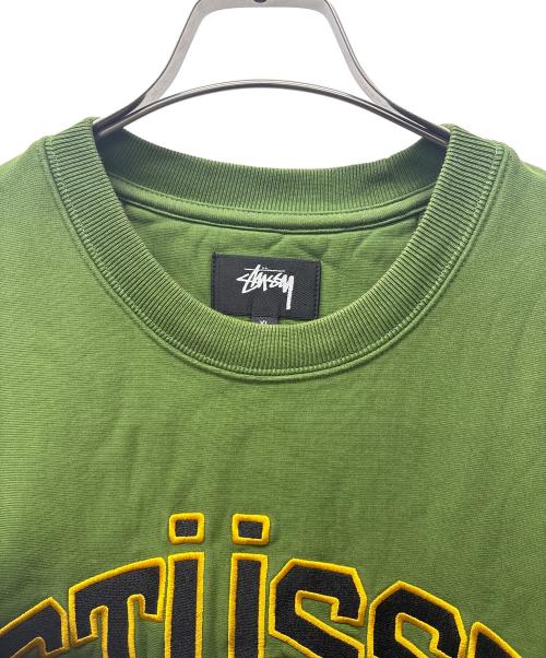 stussy（ステューシー）stussy (ステューシー) スウェット グリーン サイズ:XLの古着・服飾アイテム