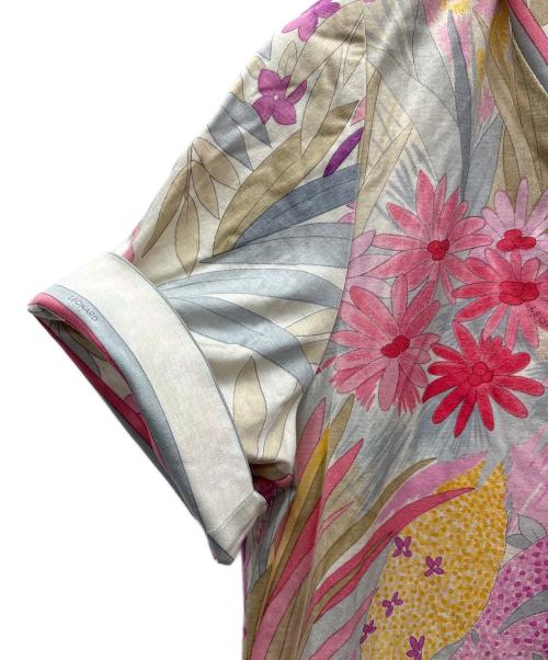 LEONARD（レオナール）LEONARD (レオナール) 半袖ワンピース ピンク サイズ:Mの古着・服飾アイテム