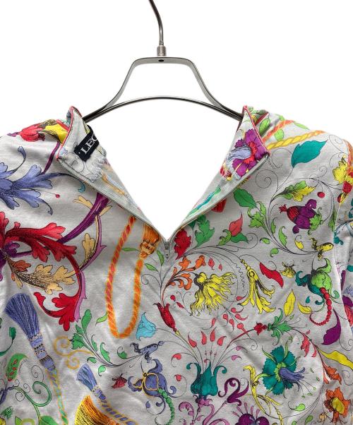 LEONARD（レオナール）LEONARD (レオナール) 半袖カットソー グレーマルチ サイズ:Mの古着・服飾アイテム