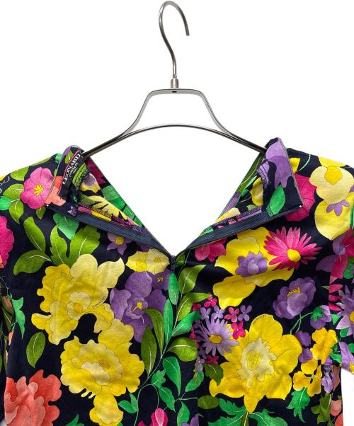 LEONARD（レオナール）LEONARD (レオナール) 半袖カットソー ブラックマルチ サイズ:Mの古着・服飾アイテム