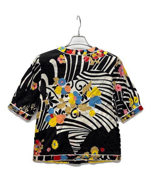 LEONARD（レオナール）LEONARD (レオナール) 半袖シャツ ブラックマルチ サイズ:Mの古着・服飾アイテム