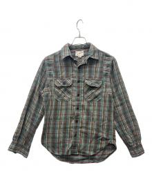 double rl&co（ダブル アール エル）の古着「長袖シャツ」｜ブルー×ベージュ