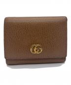 GUCCIグッチ）の古着「3つ折り財布」｜ベージュ