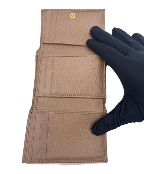 GUCCI（グッチ）GUCCI (グッチ) 3つ折り財布 ベージュの古着・服飾アイテム