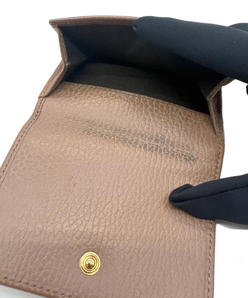 GUCCI（グッチ）GUCCI (グッチ) 3つ折り財布 ベージュの古着・服飾アイテム