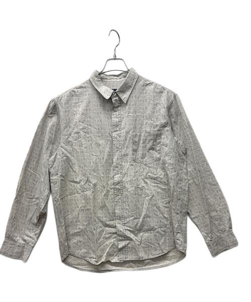 stussy（ステューシー）stussy (ステューシー) 長袖シャツ ライトグレー サイズ:Lの古着・服飾アイテム
