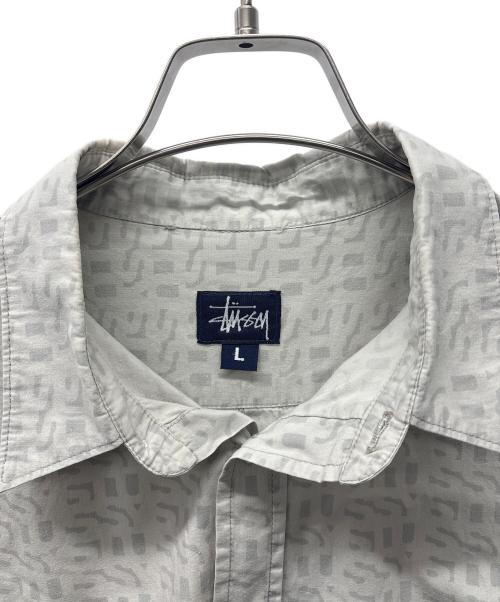 stussy（ステューシー）stussy (ステューシー) 長袖シャツ ライトグレー サイズ:Lの古着・服飾アイテム