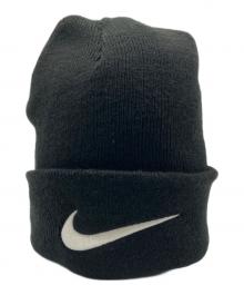 NIKE×stussy（ナイキ×ステューシー）の古着「ニット帽」｜ブラック×ホワイト