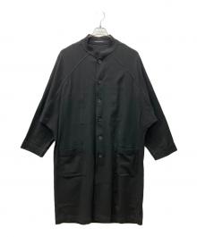 Yohji Yamamoto pour homme（ヨウジヤマモト プールオム）の古着「スリーブデザイン スタンドカラー ロングコート」｜ブラック