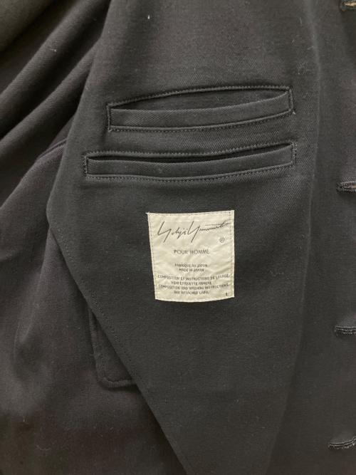 Yohji Yamamoto pour homme（ヨウジヤマモト プールオム）Yohji Yamamoto pour homme (ヨウジヤマモト プールオム) スリーブデザイン スタンドカラー ロングコート ブラック サイズ:XSの古着・服飾アイテム