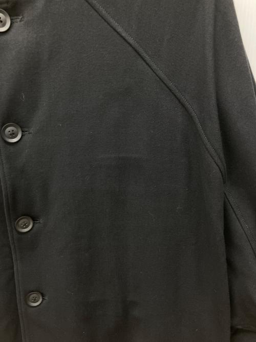 Yohji Yamamoto pour homme（ヨウジヤマモト プールオム）Yohji Yamamoto pour homme (ヨウジヤマモト プールオム) スリーブデザイン スタンドカラー ロングコート ブラック サイズ:XSの古着・服飾アイテム