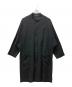 Yohji Yamamoto pour homme（ヨウジヤマモト プールオム）の古着「スリーブデザイン スタンドカラー ロングコート」｜ブラック