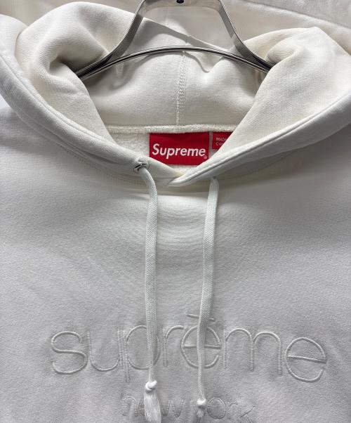 SUPREME（シュプリーム）Supreme (シュプリーム) プルオーバーパーカー ホワイト サイズ:Largeの古着・服飾アイテム