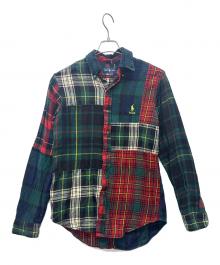 RALPH LAUREN×PALACE（ラルフローレン×パレス）の古着「ボタンダウンシャツ」｜レッド×グリーン