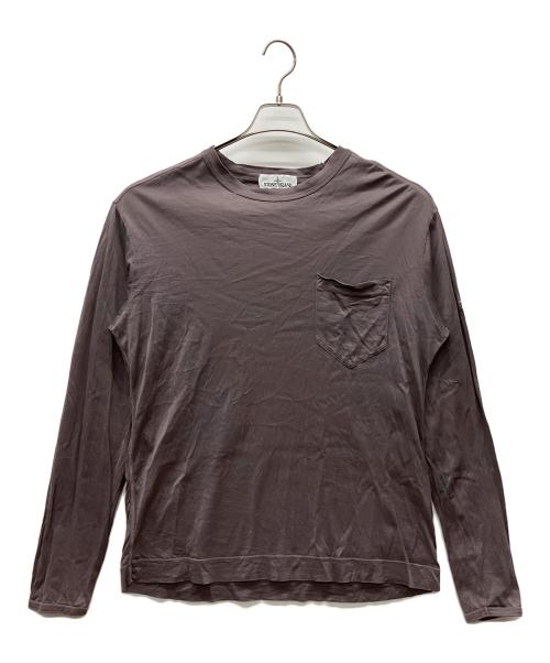 STONE ISLAND（ストーンアイランド）STONE ISLAND (ストーンアイランド) 長袖Tシャツ パープル サイズ:表記なしの古着・服飾アイテム