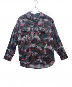 PALACE×BEAMS +パレス×ビームスプラス）の古着「長袖シャツ」｜レッド×グリーン