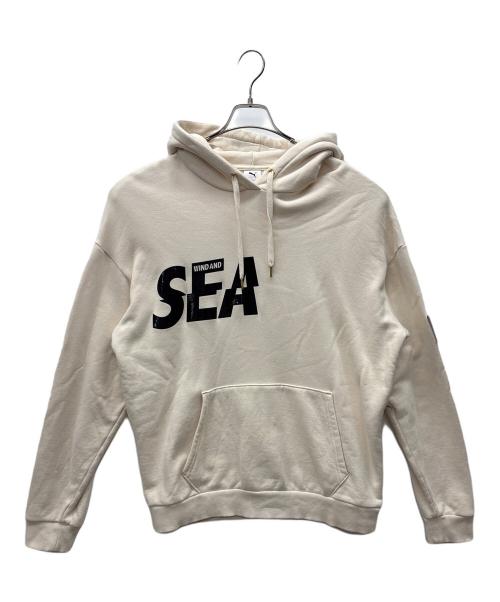 PUMA（プーマ）PUMA (プーマ) WIND AND SEA (ウィンダンシー) パーカー ベージュ サイズ:Ｌの古着・服飾アイテム