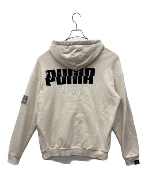 PUMA（プーマ）PUMA (プーマ) WIND AND SEA (ウィンダンシー) パーカー ベージュ サイズ:Ｌの古着・服飾アイテム