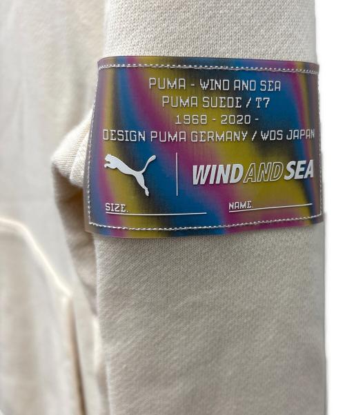 PUMA（プーマ）PUMA (プーマ) WIND AND SEA (ウィンダンシー) パーカー ベージュ サイズ:Ｌの古着・服飾アイテム