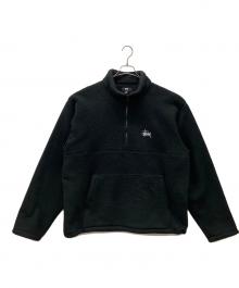 stussy（ステューシー）の古着「フリースジャケット」｜ブラック