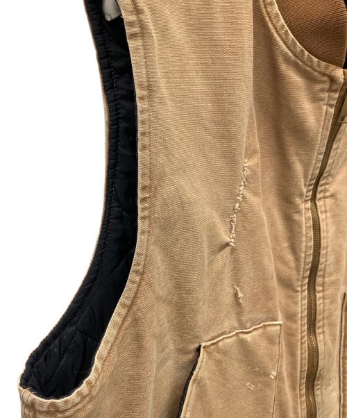 CarHartt（カーハート）CarHartt (カーハート) ダックベスト ブラウン サイズ:2XLの古着・服飾アイテム