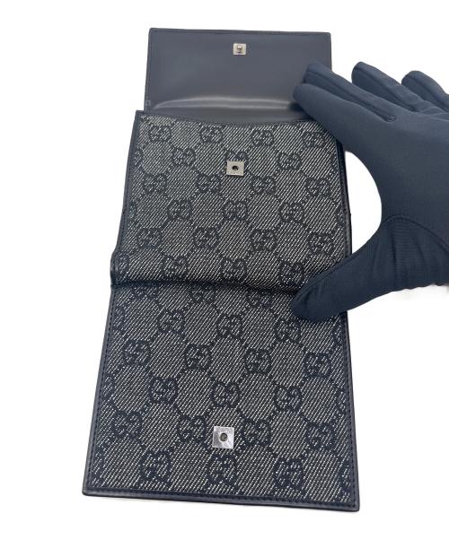 GUCCI（グッチ）GUCCI (グッチ) 2つ折り財布 ブラックの古着・服飾アイテム