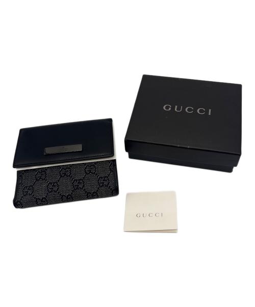 GUCCI（グッチ）GUCCI (グッチ) 2つ折り財布 ブラックの古着・服飾アイテム