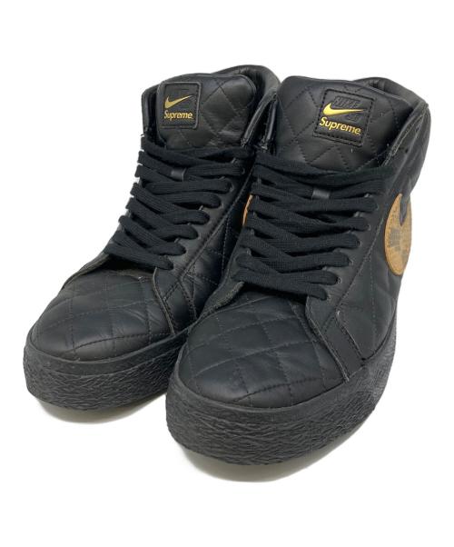 NIKE（ナイキ）NIKE (ナイキ) Supreme (シュプリーム) ハイカットスニーカー イエロー×ブラック サイズ:26.5の古着・服飾アイテム