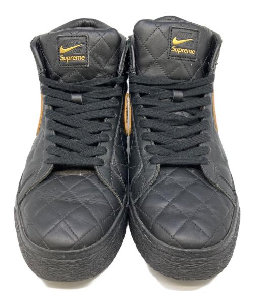 NIKE（ナイキ）NIKE (ナイキ) Supreme (シュプリーム) ハイカットスニーカー イエロー×ブラック サイズ:26.5の古着・服飾アイテム