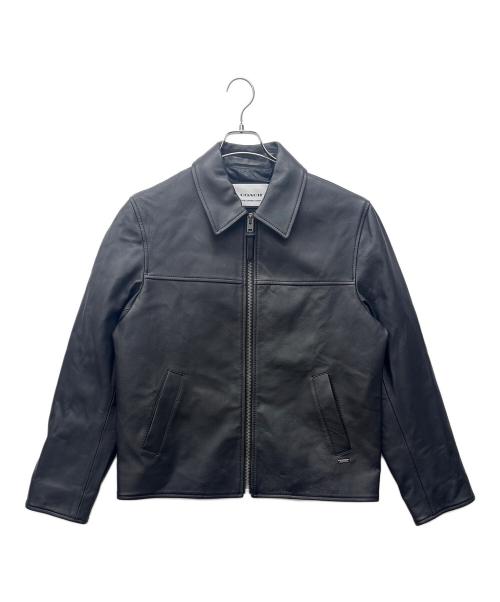 COACH（コーチ）COACH (コーチ) レザージャケット ブラック サイズ:Ｍの古着・服飾アイテム