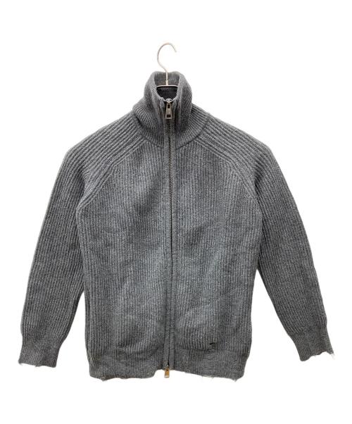 ATOMOFACTORY（アトモファクトリー）ATOMOFACTORY (アトモファクトリー) ダメージジップアップカーディガン グレー サイズ:M　　　　　　　　の古着・服飾アイテム