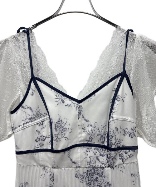 Snidel（スナイデル）Snidel (スナイデル) 半袖ワンピース ホワイト サイズ:1の古着・服飾アイテム