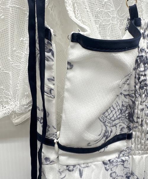 Snidel（スナイデル）Snidel (スナイデル) 半袖ワンピース ホワイト サイズ:1の古着・服飾アイテム