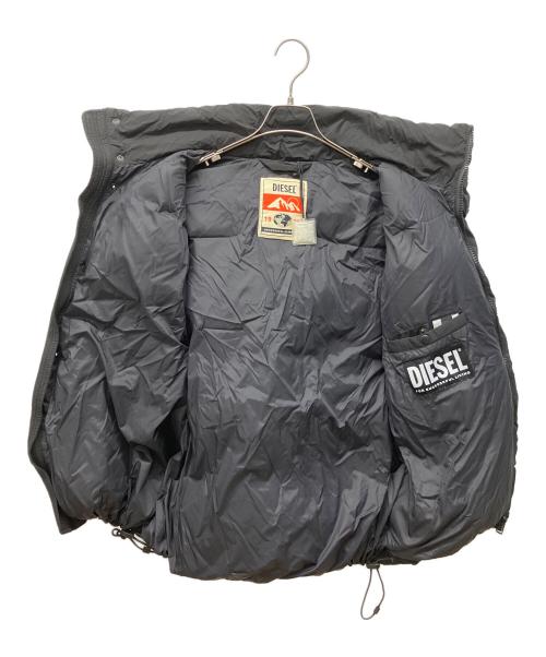 DIESEL（ディーゼル）DIESEL (ディーゼル) 中綿ベスト ブラック サイズ:Ｌの古着・服飾アイテム