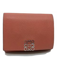 中古・古着通販】LOEWE (ロエベ) 3つ折り財布 ピンク｜ブランド・古着