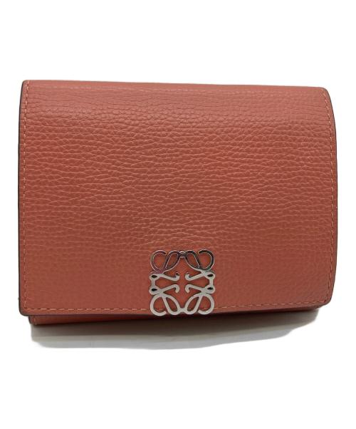 LOEWE（ロエベ）LOEWE (ロエベ) 3つ折り財布 ピンクの古着・服飾アイテム
