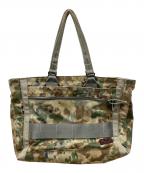 BRIEFINGブリーフィング）の古着「トートバッグ」｜ベージュ×グリーン