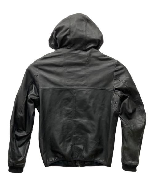 DIESEL（ディーゼル）DIESEL (ディーゼル) レザーパーカー ブラック サイズ:Sの古着・服飾アイテム