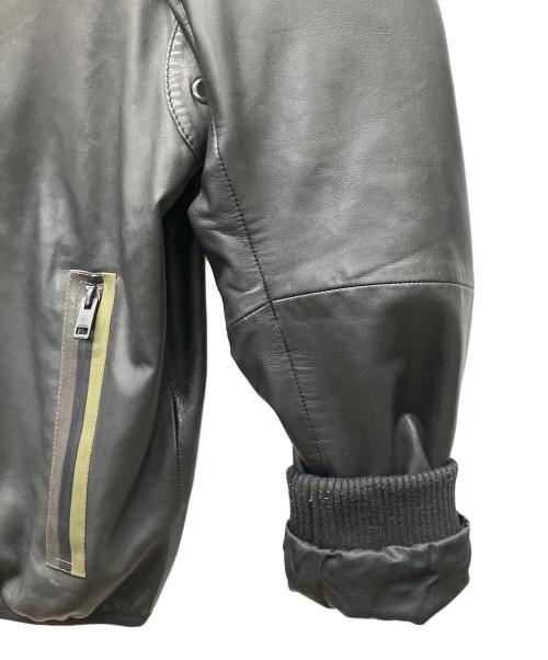 DIESEL（ディーゼル）DIESEL (ディーゼル) レザーパーカー ブラック サイズ:Sの古着・服飾アイテム