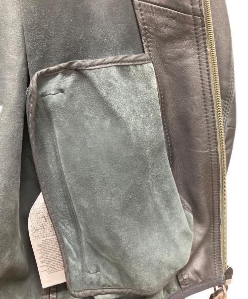 DIESEL（ディーゼル）DIESEL (ディーゼル) レザーパーカー ブラック サイズ:Sの古着・服飾アイテム