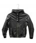 DIESEL（ディーゼル）の古着「レザーパーカー」｜ブラック